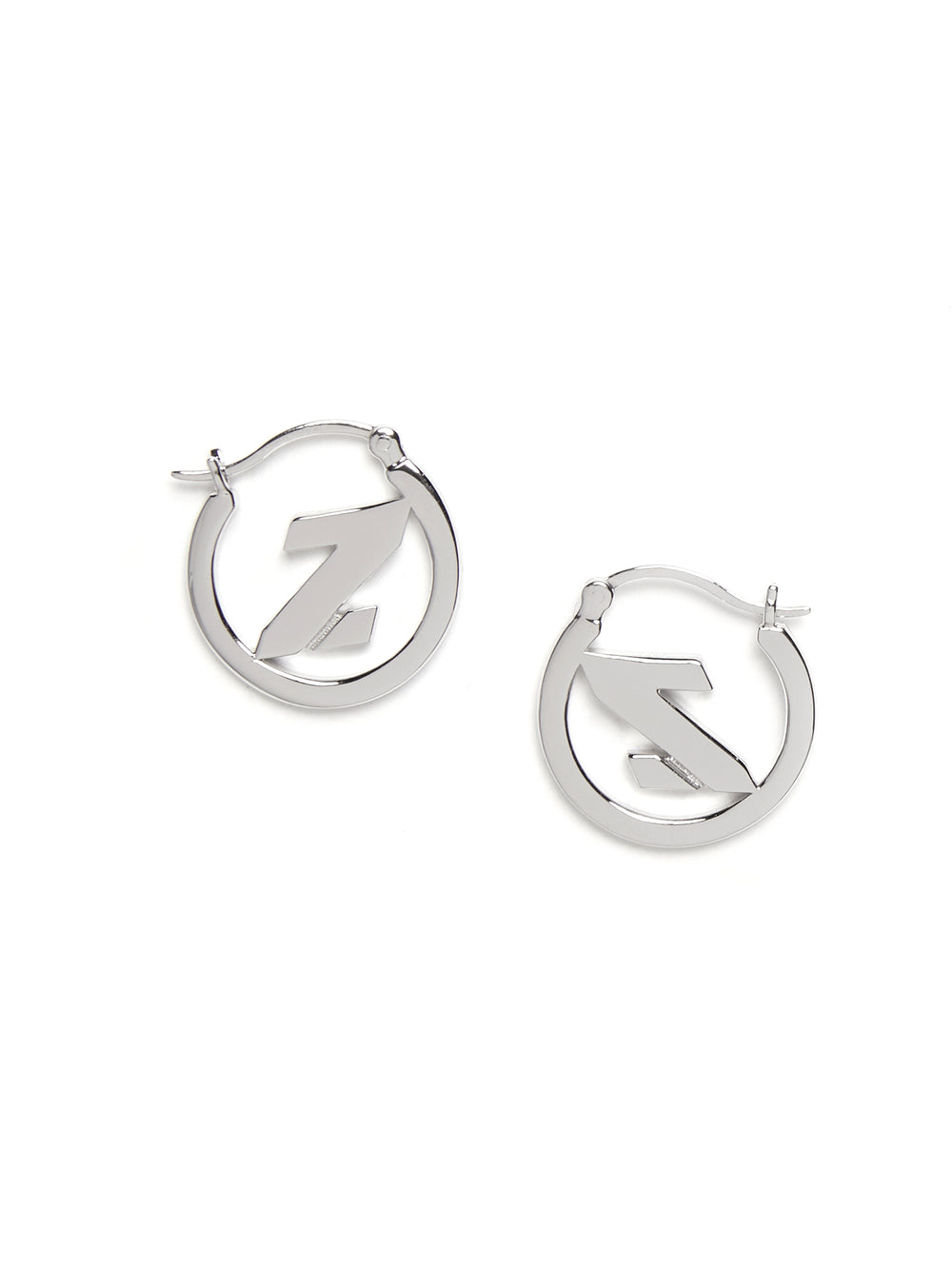 Mini Z Hoop Earrings (For China shipping only)